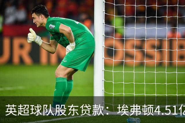 英超球队股东贷款：埃弗顿4.51亿镑 枪手2.59亿镑
